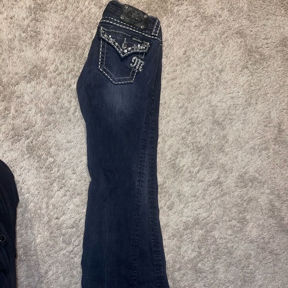 Buckle Women's Dark Blue Boot Cut Jeans